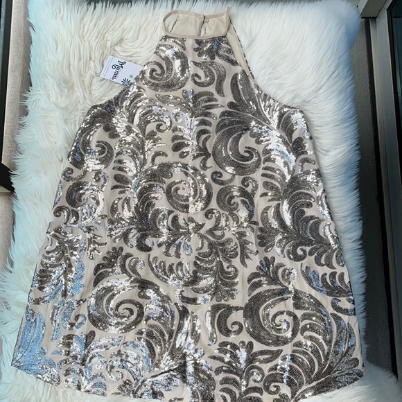 NWT Show Me Your Mumu Gomez Mini Dress ~ in Crystal Crown Blush - Picture 5 of 16